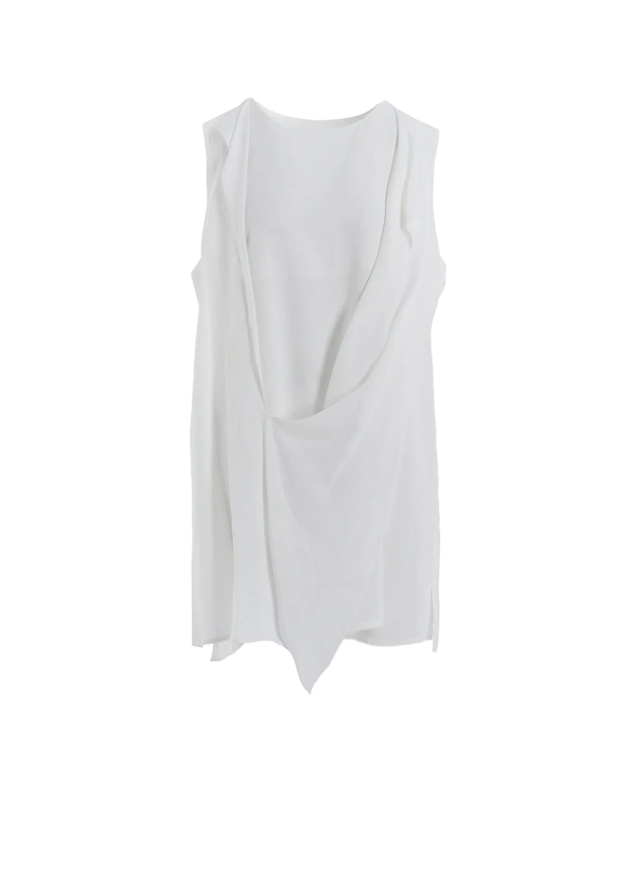 RAYON CAMBRIC FRONT DOUBLE DRAPE BLOUSE sold by Yohji Yamamoto