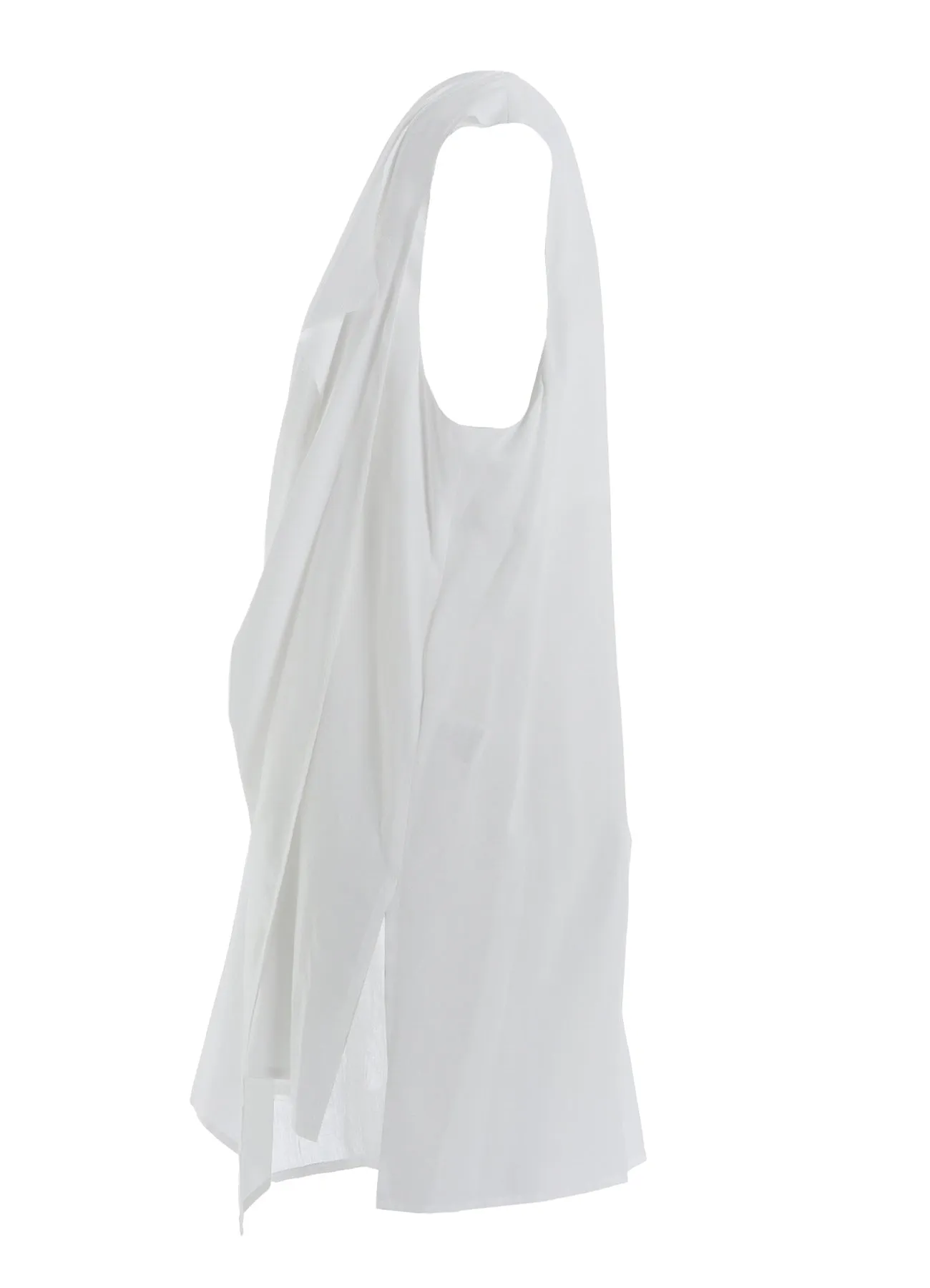 RAYON CAMBRIC FRONT DOUBLE DRAPE BLOUSE sold by Yohji Yamamoto product image thumbnail 3
