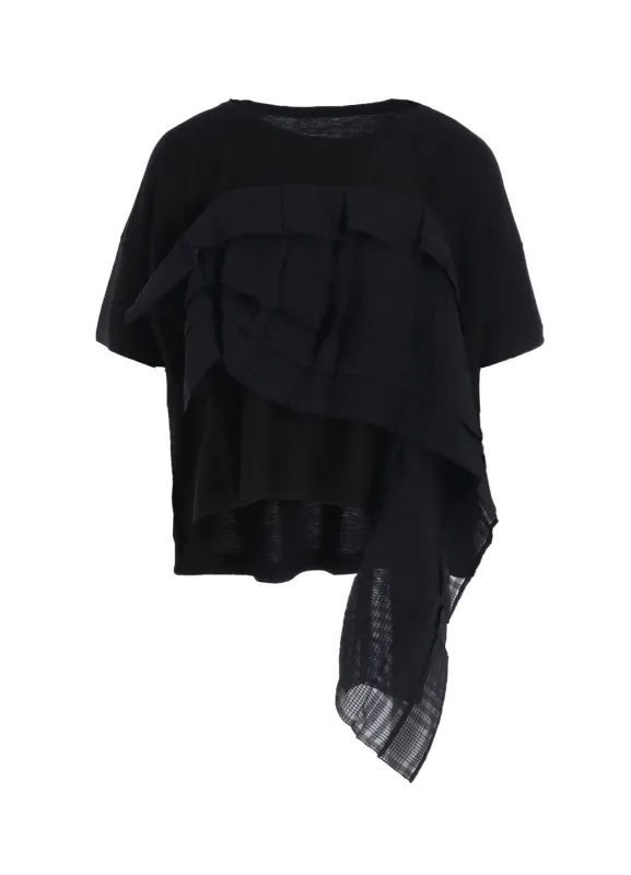 LYOCELL/COTTON HALF SLEEVE T sold by Yohji Yamamoto