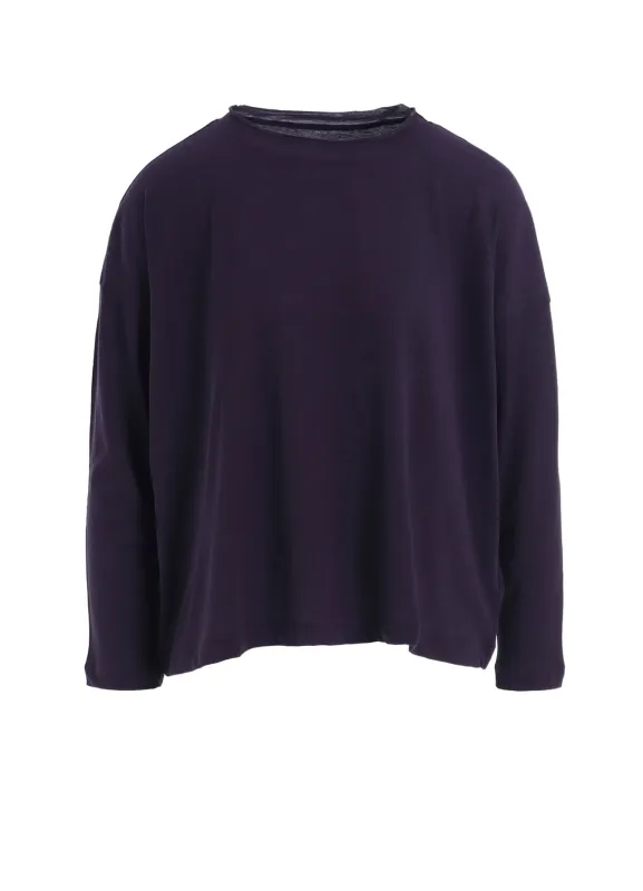 60/- COTTON HARD TWISTED LONG SLEEVE T sold by Yohji Yamamoto