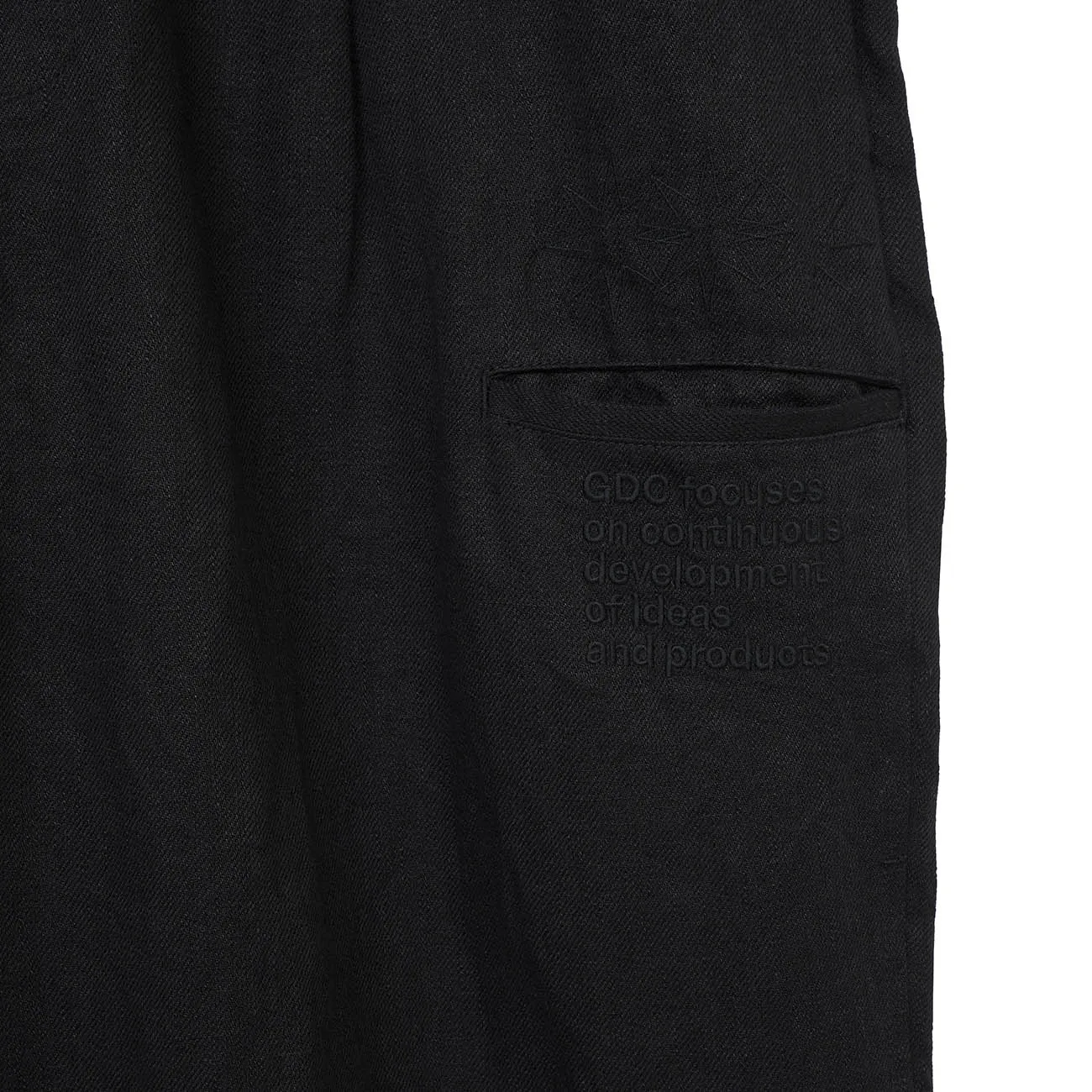 S’YTE × GDC Collaborate Collection- VINTAGE LINEN CHINO CLOTH OCTAGON STAR EMBROIDERY WAIST-STRING PANTS sold by Yohji Yamamoto product image thumbnail 5