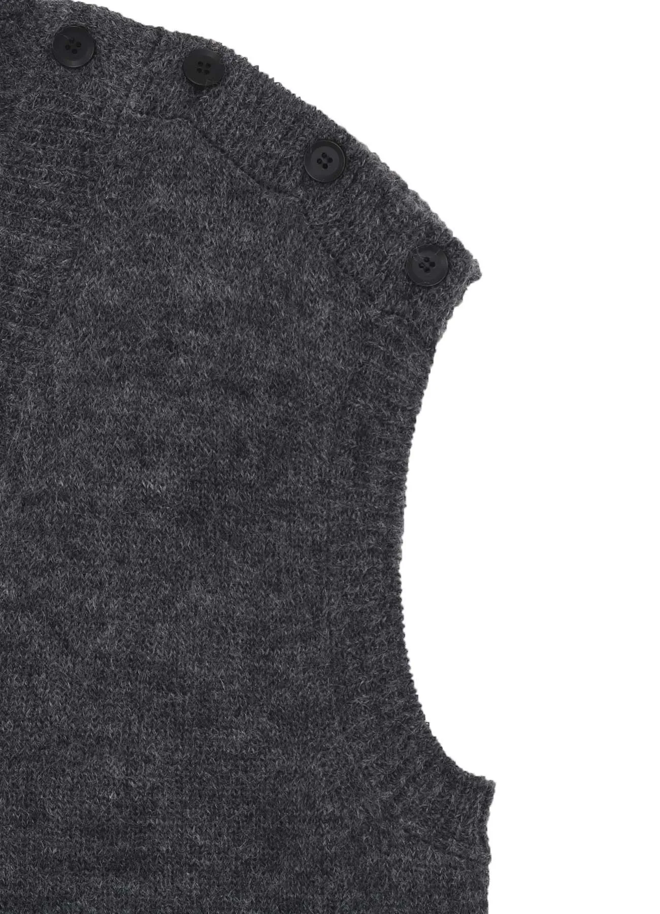 7G2P PLAIN STITCH BUTTON D V NECK VEST sold by Yohji Yamamoto product image thumbnail 5