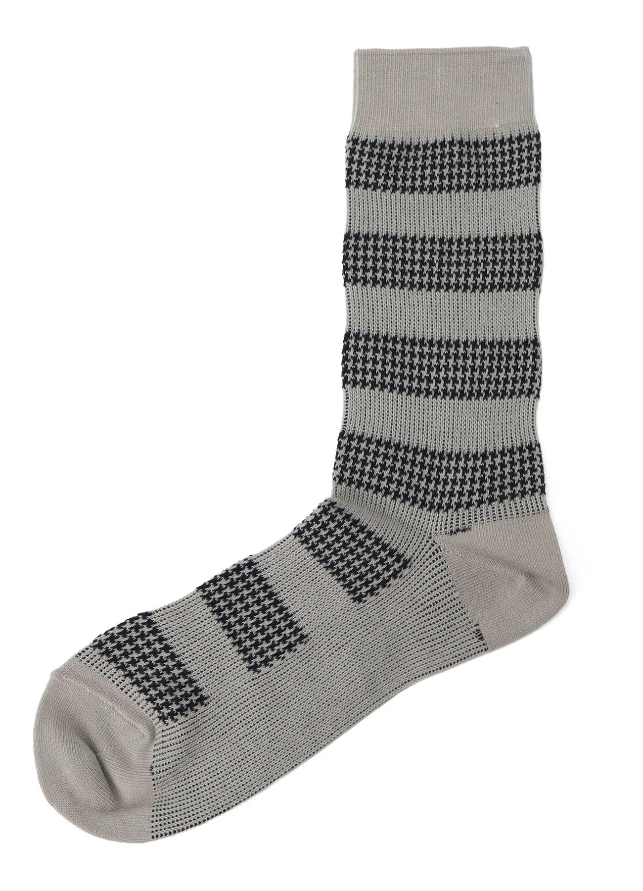 C/AC JQ STAGGERED BORDER SOCKS sold by Yohji Yamamoto product image thumbnail 4
