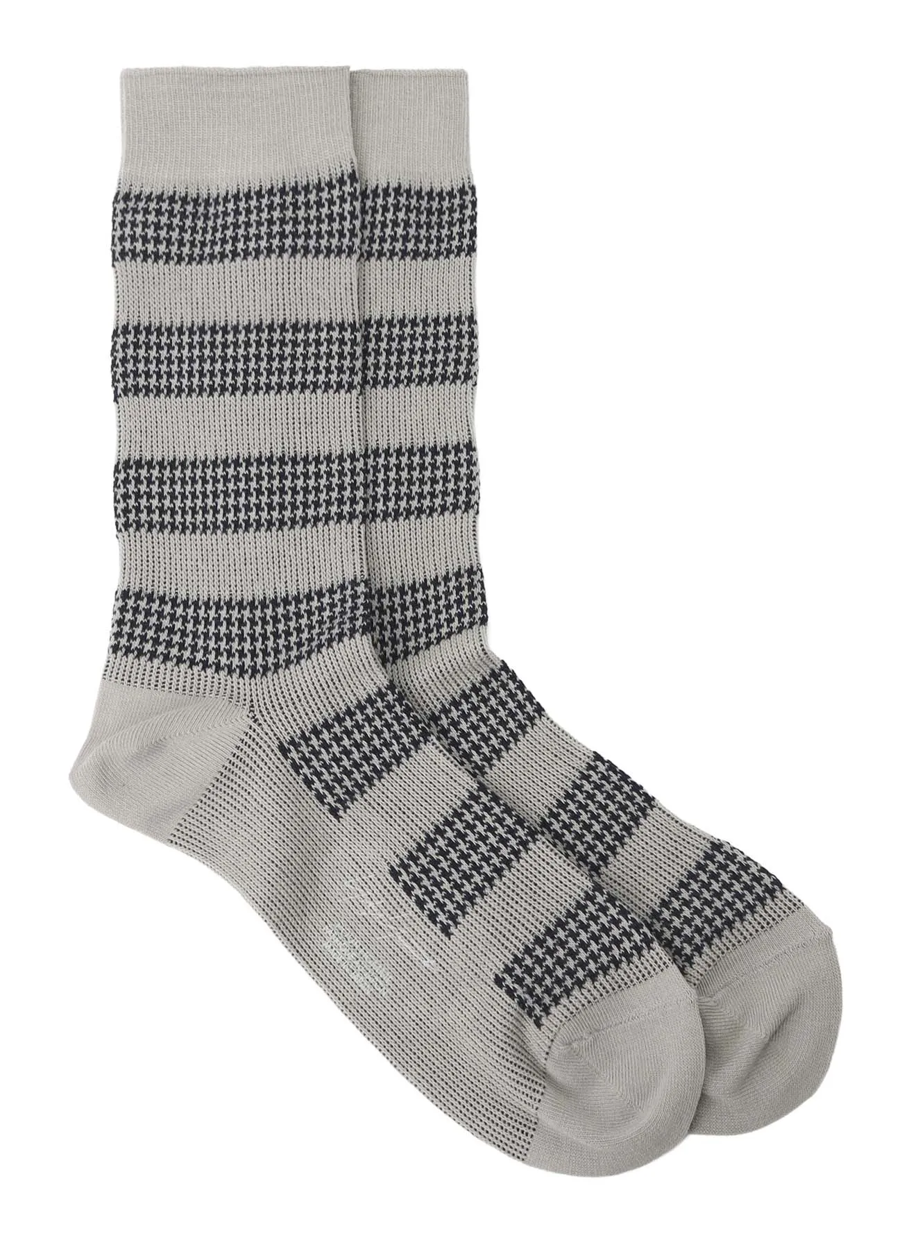 C/AC JQ STAGGERED BORDER SOCKS sold by Yohji Yamamoto product image thumbnail 2
