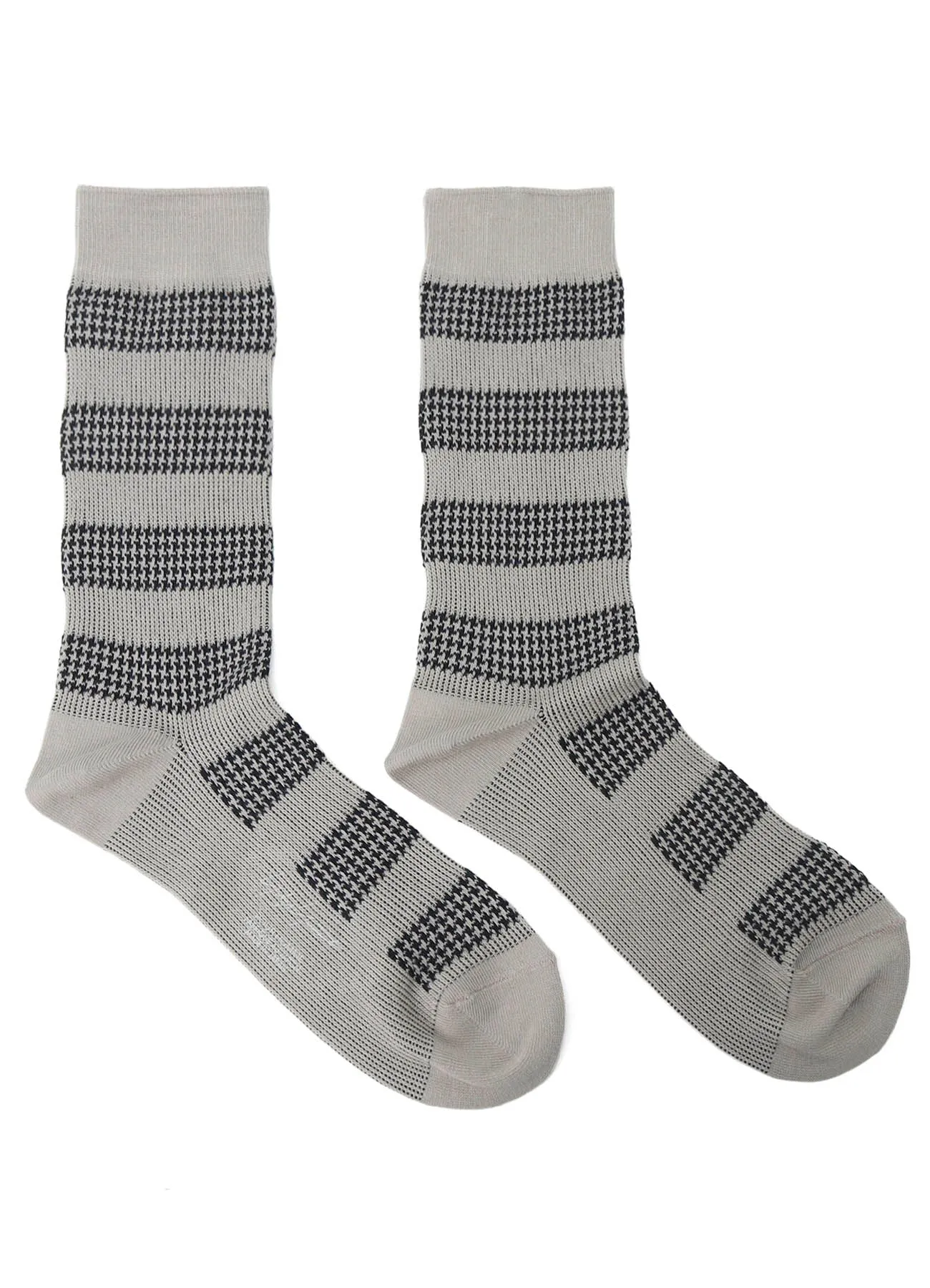C/AC JQ STAGGERED BORDER SOCKS sold by Yohji Yamamoto product image thumbnail 3