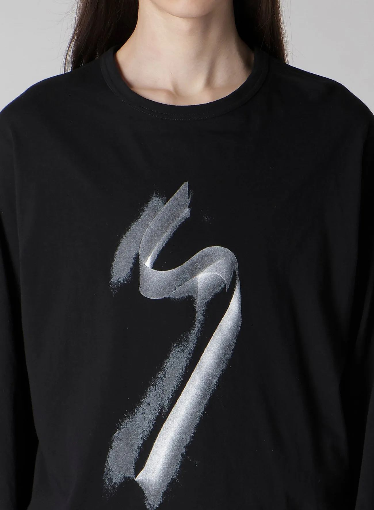 30/-COMBED SINGLE JERSEY BASIC LONG SLV PT D sold by Yohji Yamamoto product image thumbnail 3