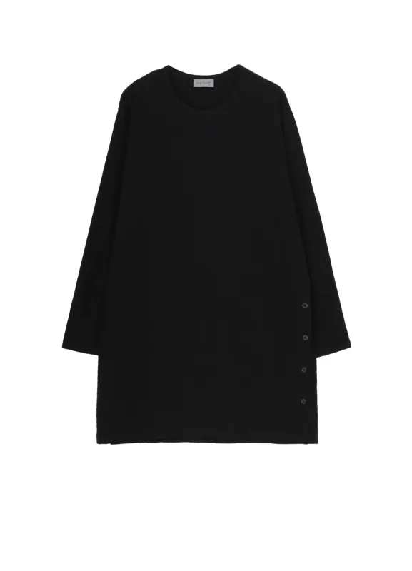 30/-COTTON SINGLE JERSEY SIDE SLIT LONG S sold by Yohji Yamamoto