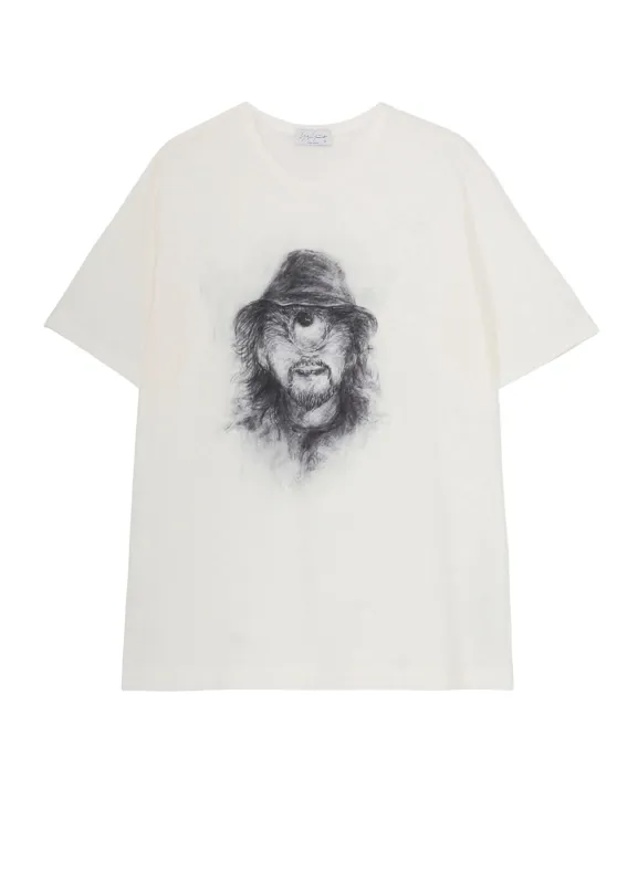 30/-COMBED SINGLE JERSEY BASIC SHORT SLV PT A sold by Yohji Yamamoto