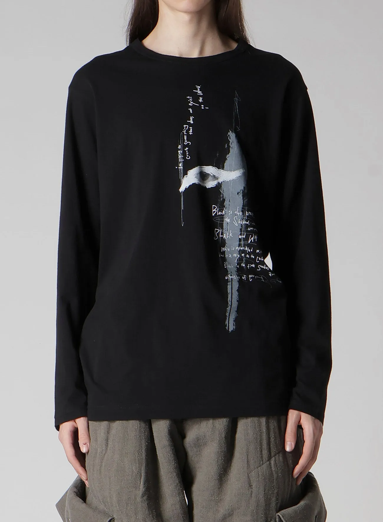30/-COMBED SINGLE JERSEY BASIC LONG SLV PT C sold by Yohji Yamamoto product image thumbnail 2