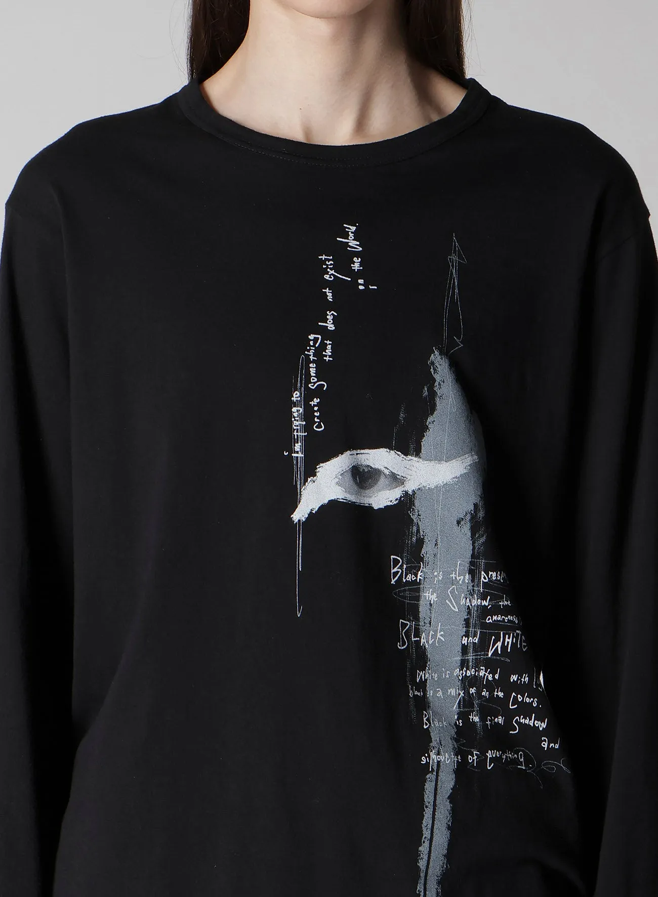 30/-COMBED SINGLE JERSEY BASIC LONG SLV PT C sold by Yohji Yamamoto product image thumbnail 3