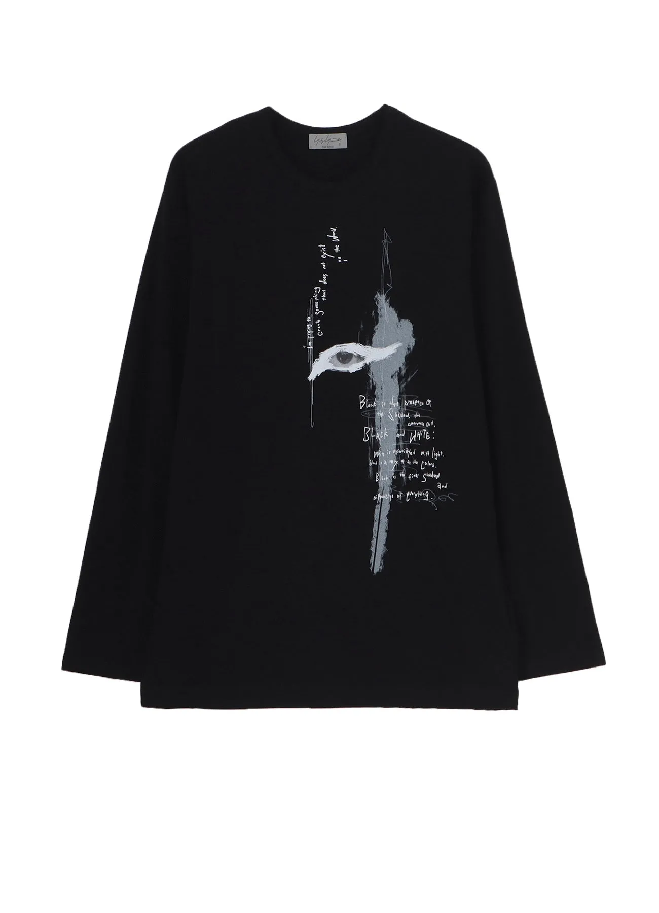 30/-COMBED SINGLE JERSEY BASIC LONG SLV PT C sold by Yohji Yamamoto