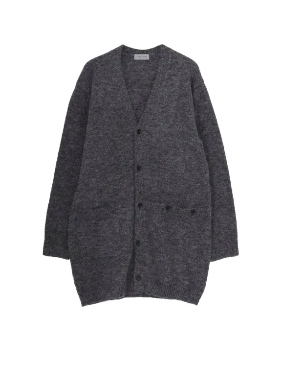 7G2P PLAIN STITCH BUTTON D V NECK CARDIGAN sold by Yohji Yamamoto