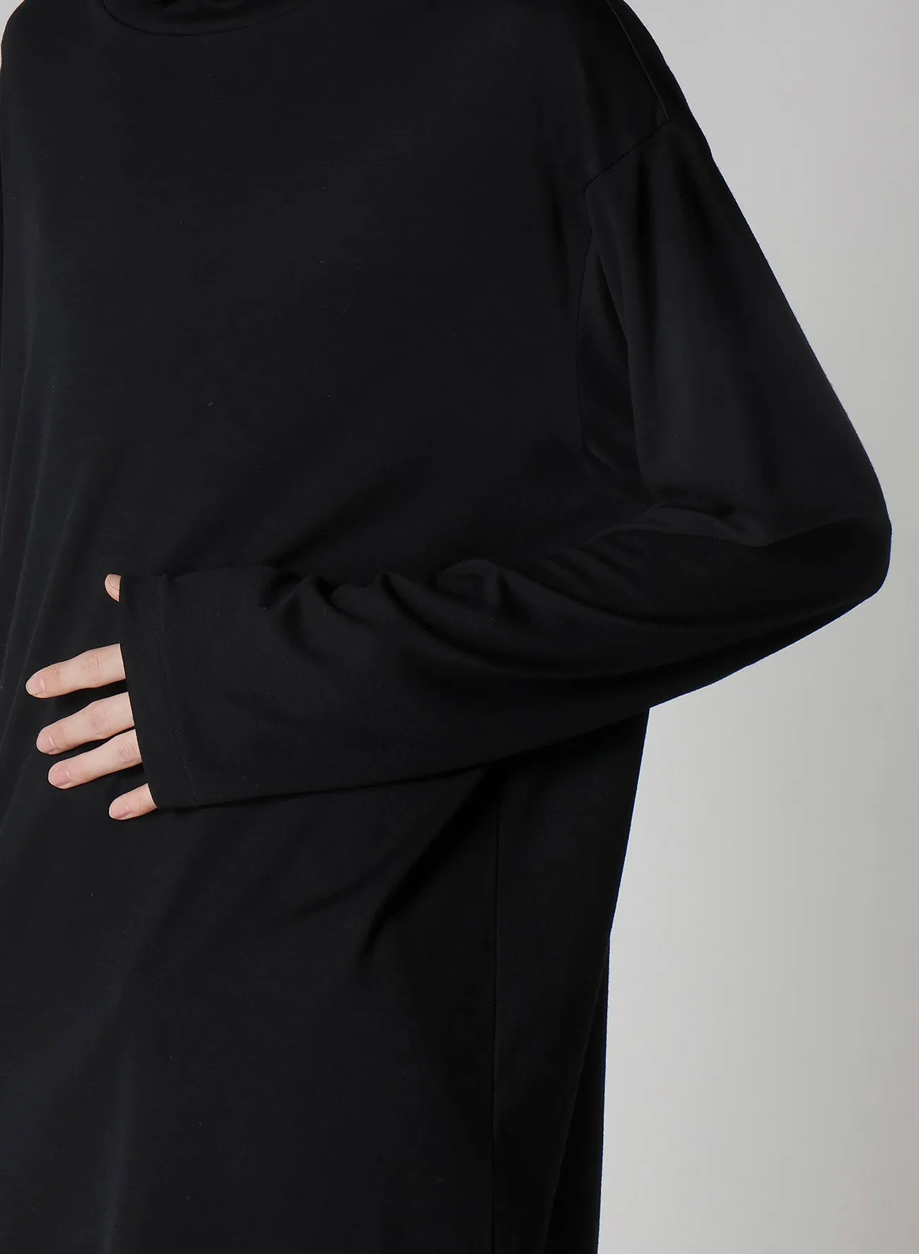 1/80 WASHABLE WOOL INTERLOCK TURTLE NECK LONG SLV sold by Yohji Yamamoto product image thumbnail 5