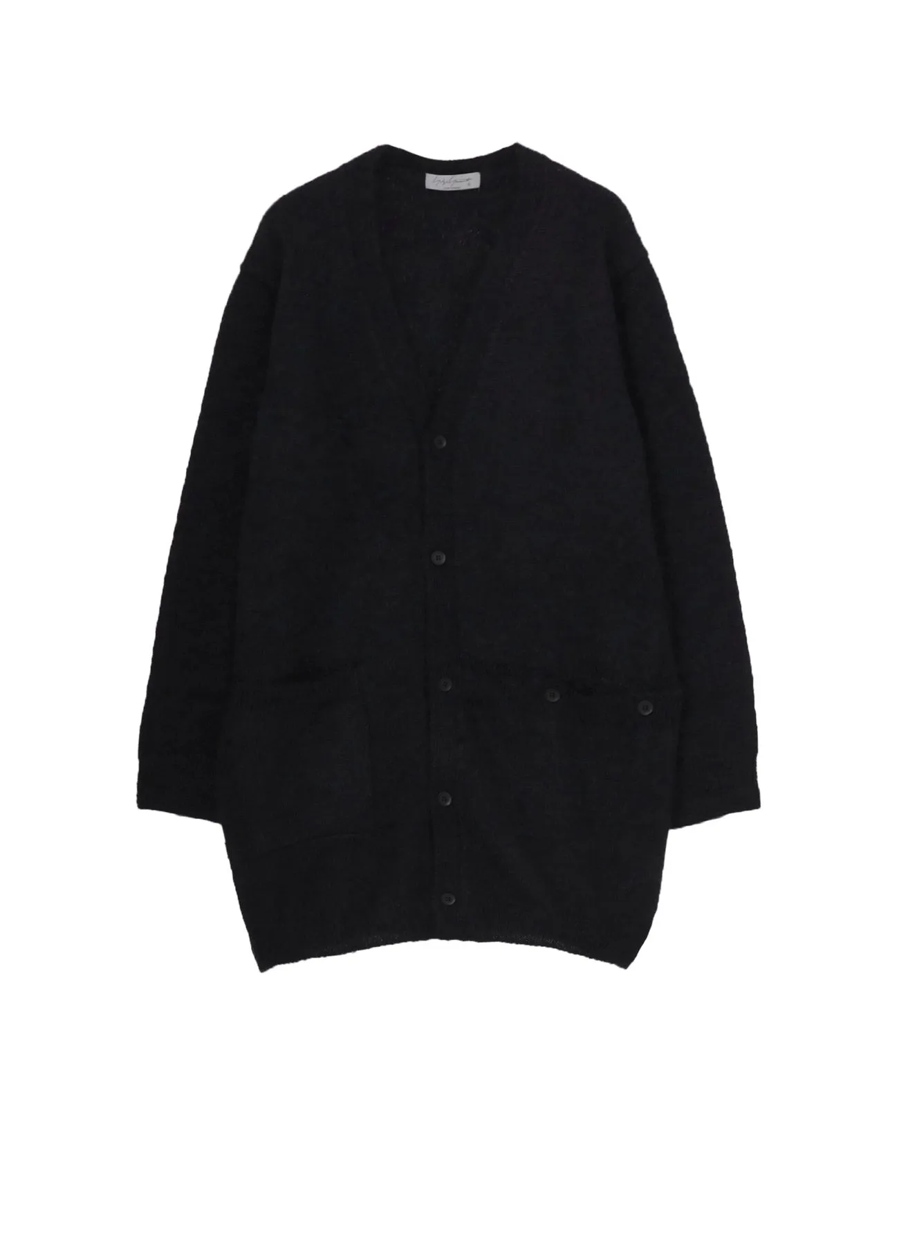 7G2P PLAIN STITCH BUTTON D V NECK CARDIGAN sold by Yohji Yamamoto