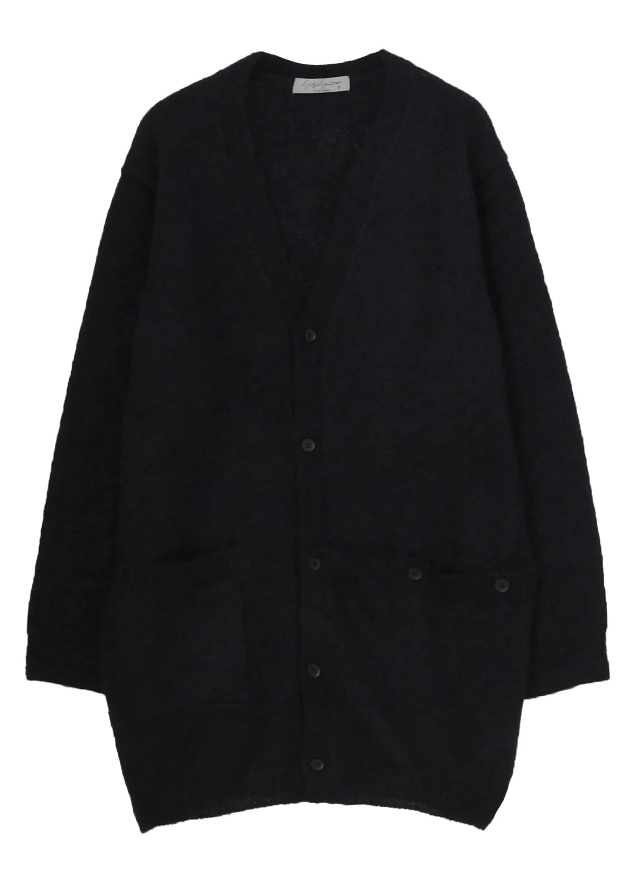 7G2P PLAIN STITCH BUTTON D V NECK CARDIGAN sold by Yohji Yamamoto product image thumbnail 2
