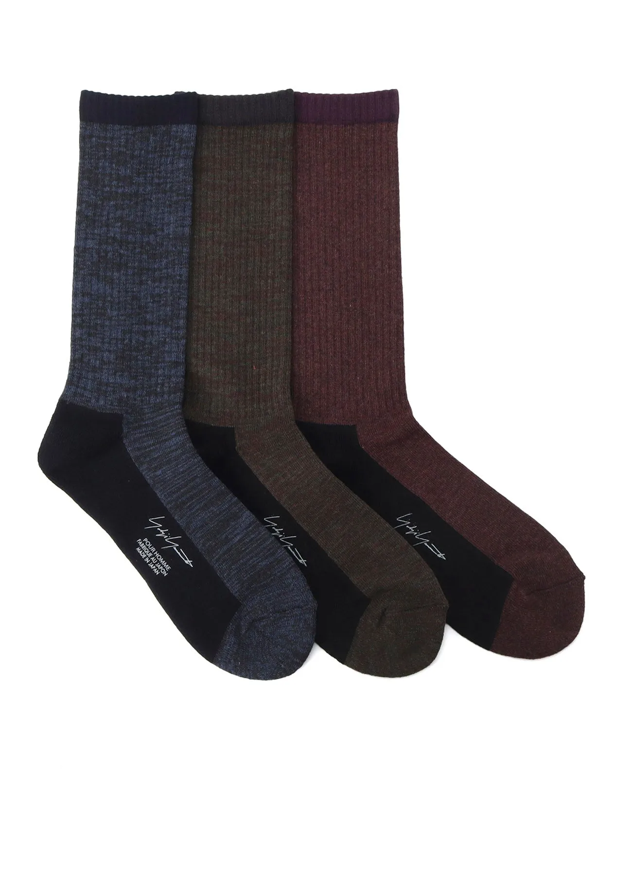 C/AC RIBBED PILE RIBBED SOCKS sold by Yohji Yamamoto