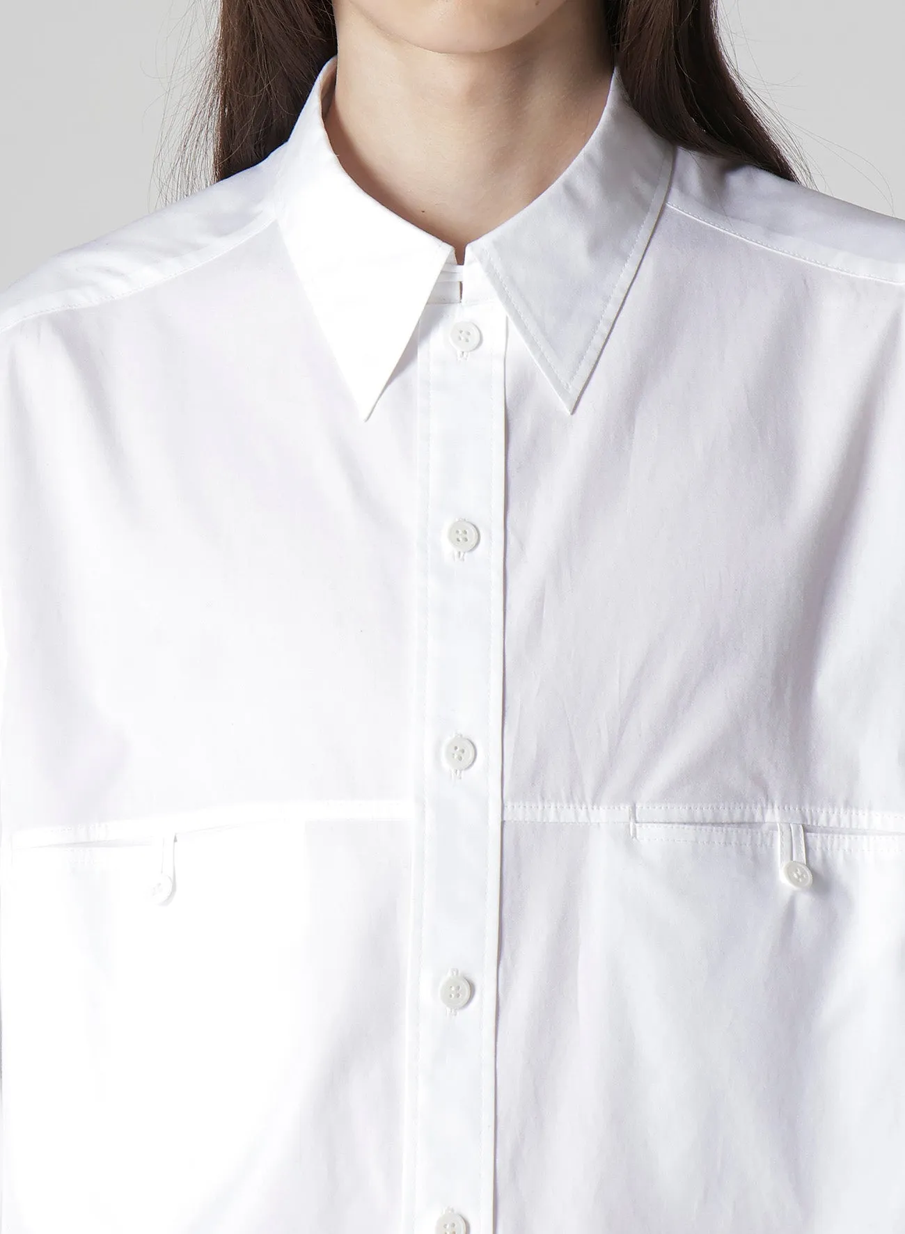 100/2 BROAD SHIRT WITH PANEL POCKET sold by Yohji Yamamoto product image thumbnail 5