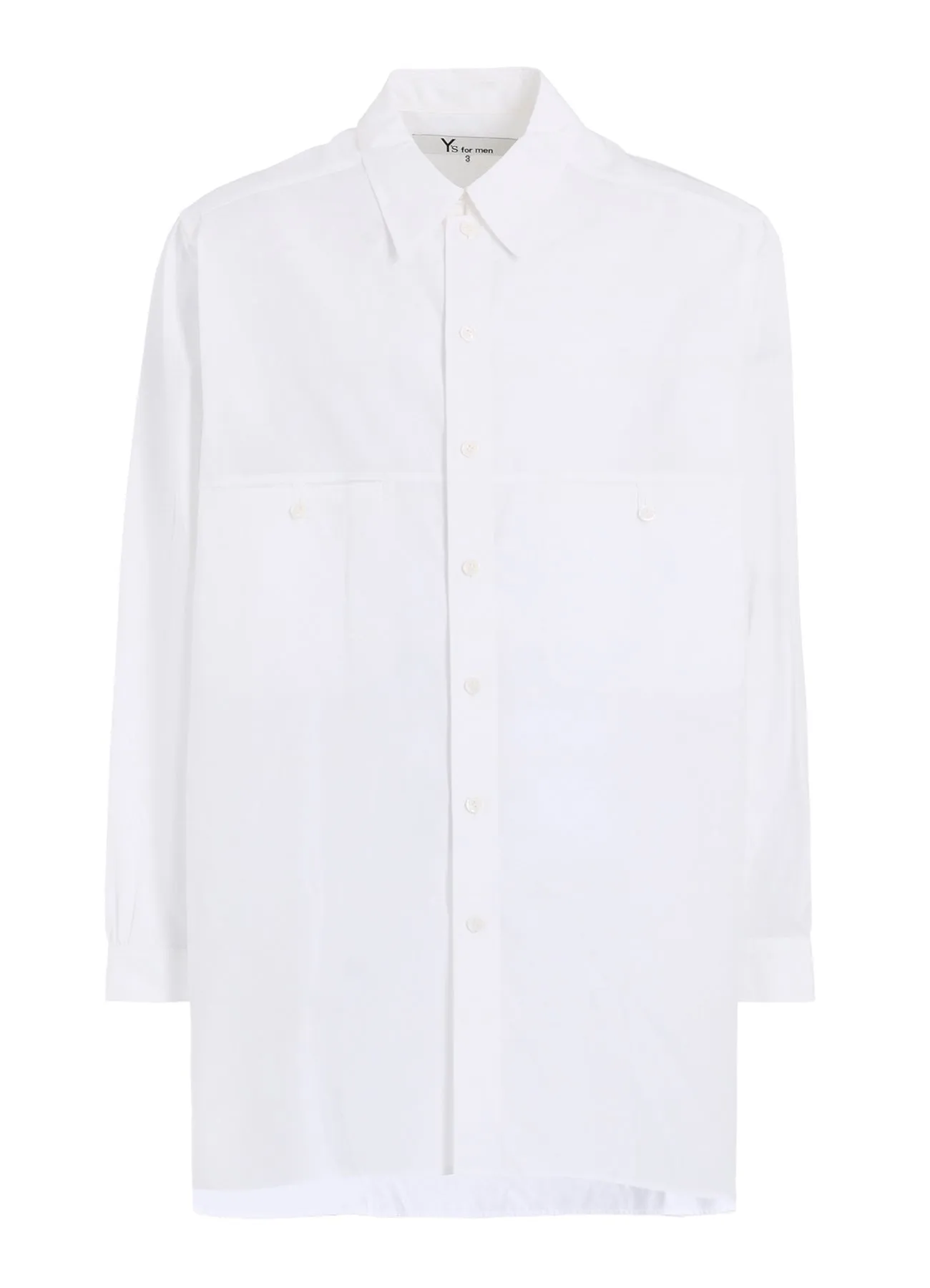100/2 BROAD SHIRT WITH PANEL POCKET sold by Yohji Yamamoto product image thumbnail 2