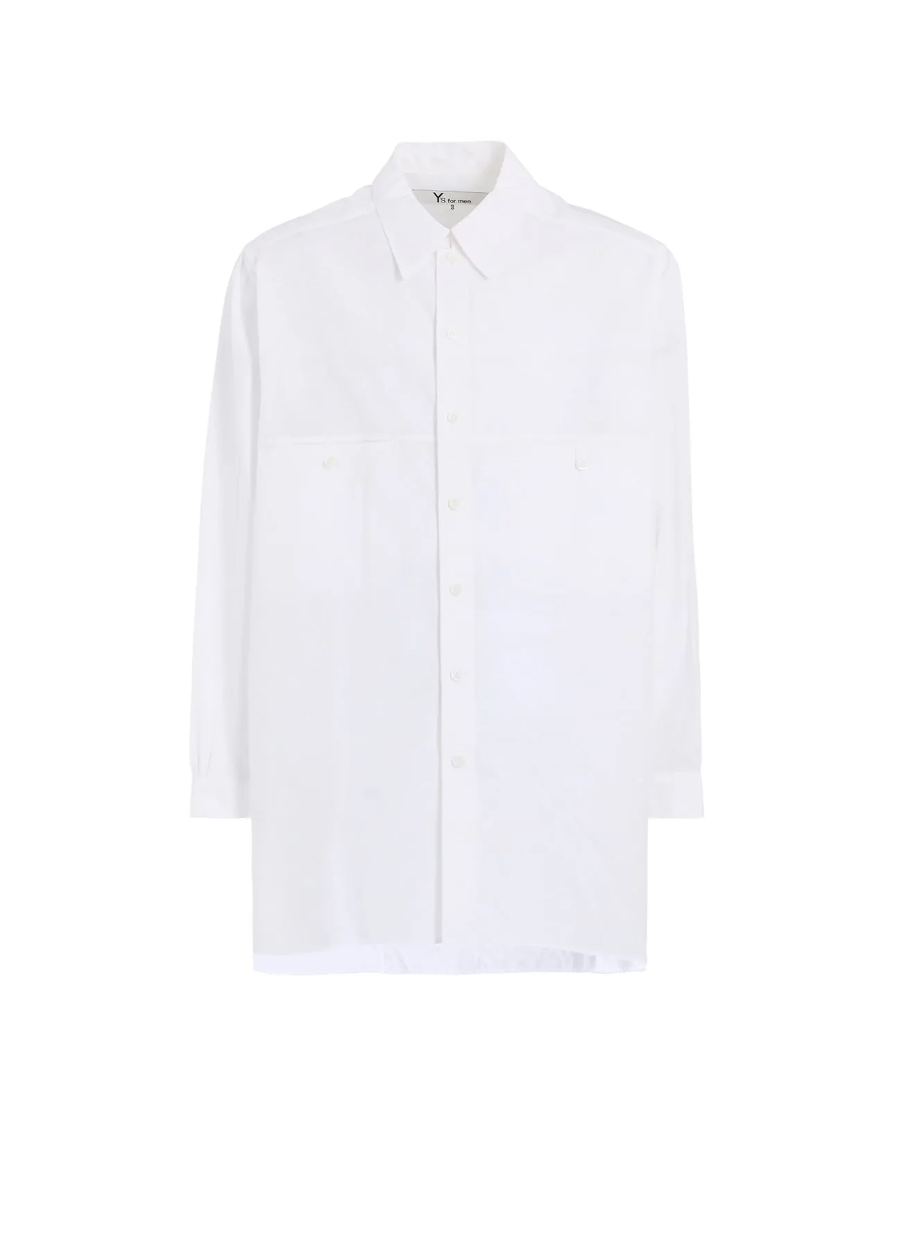 100/2 BROAD SHIRT WITH PANEL POCKET sold by Yohji Yamamoto