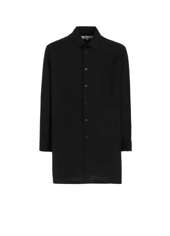 100/2 BROAD SHIRT WITH FRONT LEFT LAYER sold by Yohji Yamamoto
