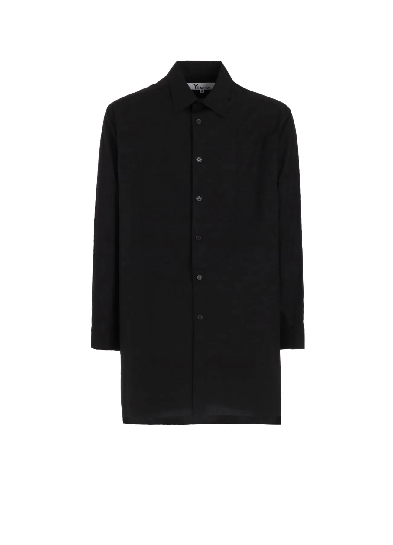 100/2 BROAD SHIRT WITH FRONT LEFT LAYER sold by Yohji Yamamoto