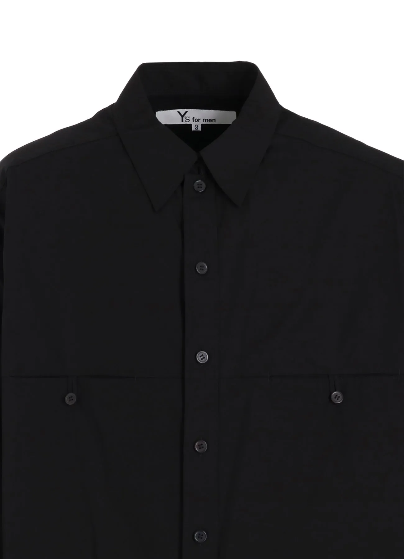 100/2 BROAD SHIRT WITH PANEL POCKET sold by Yohji Yamamoto product image thumbnail 5