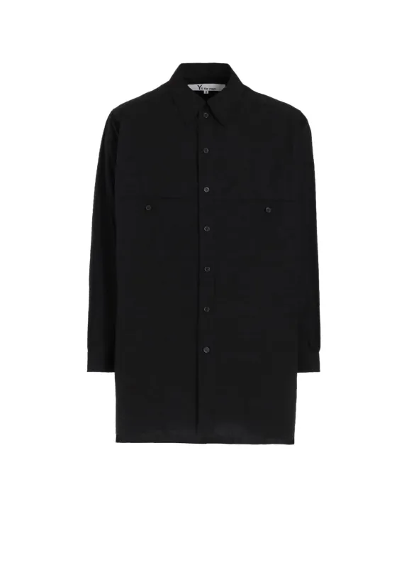 100/2 BROAD SHIRT WITH PANEL POCKET sold by Yohji Yamamoto