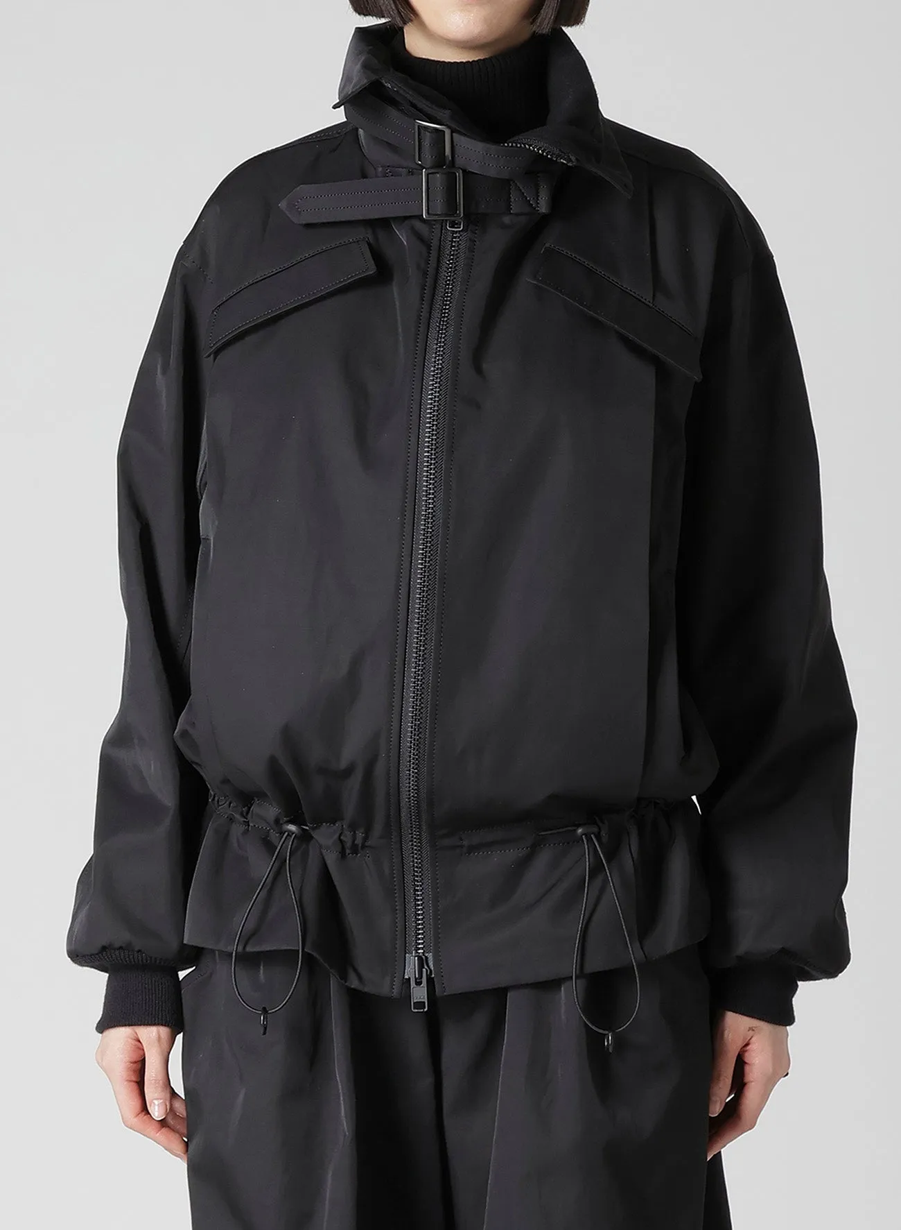 Ny/C TWILL SHIRRING DETAIL JACKET sold by Yohji Yamamoto product image thumbnail 2