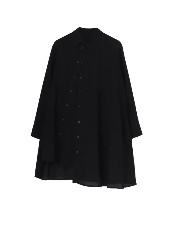 Cu/Mo KERSEY W FRONT ASM BLOUSE sold by Yohji Yamamoto
