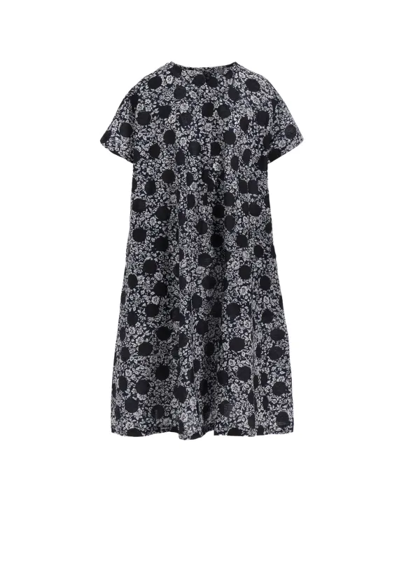 COTTON RIPPLE PRINT ONE PIECE sold by Yohji Yamamoto