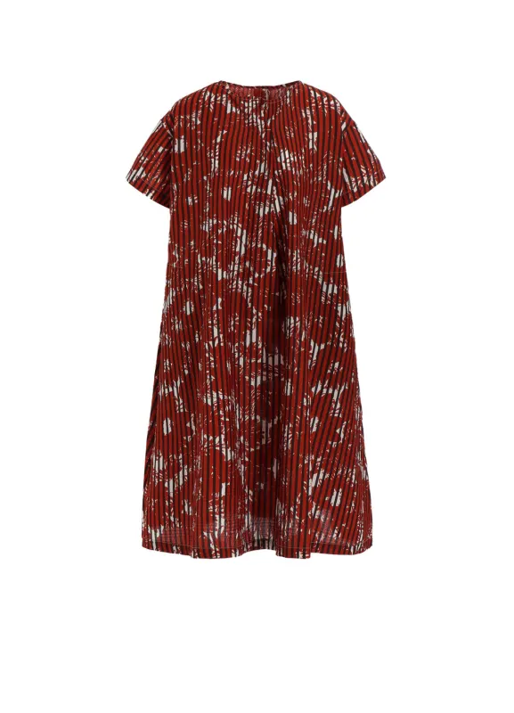 COTTON RIPPLE PRINT ONE PIECE sold by Yohji Yamamoto