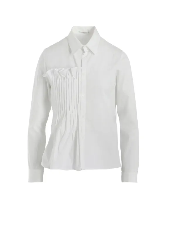 COTTON BROAD R FRONT PINTUCK BLOUSE sold by Yohji Yamamoto