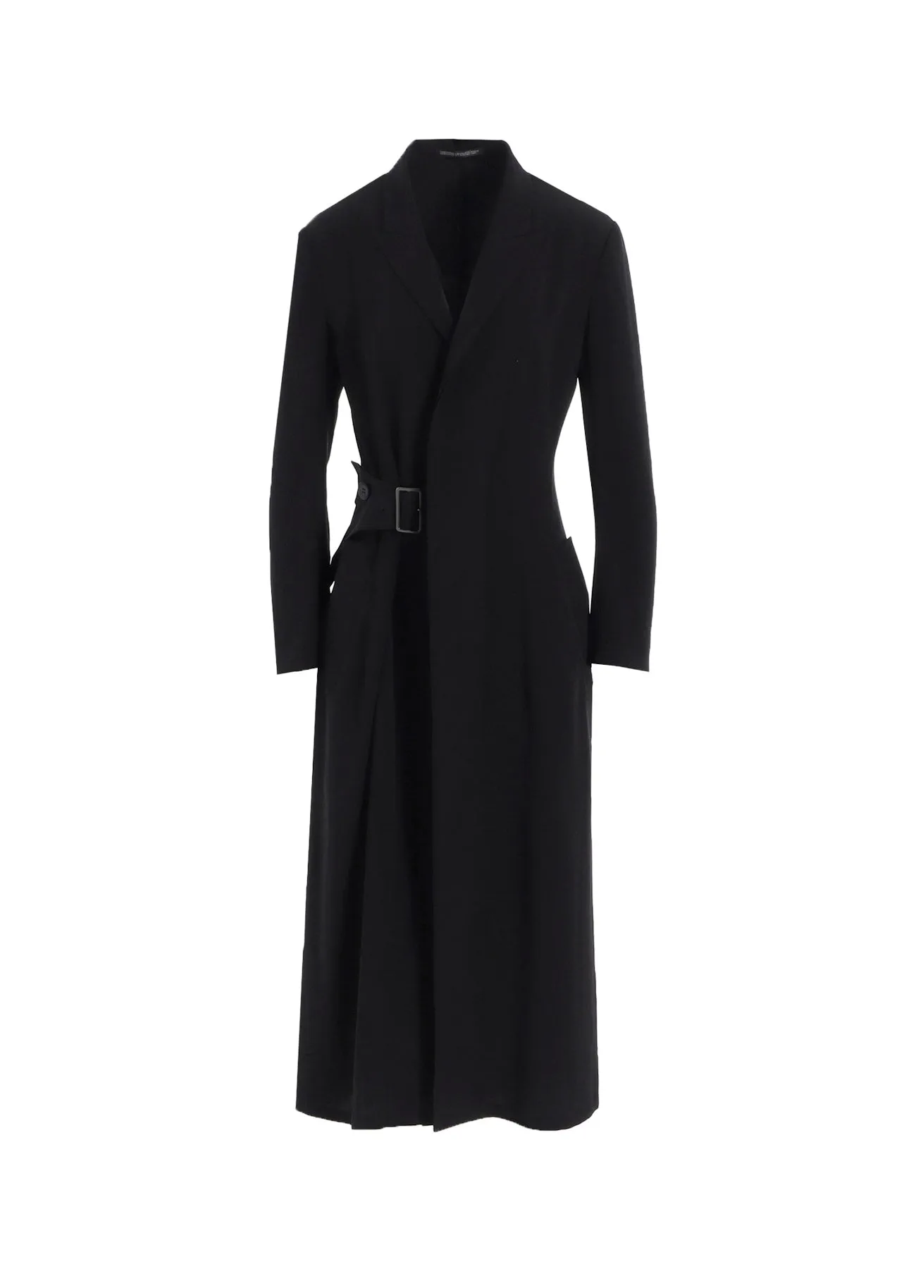TA/PE CREPE DE CHINE WAIST BELT D COAT sold by Yohji Yamamoto
