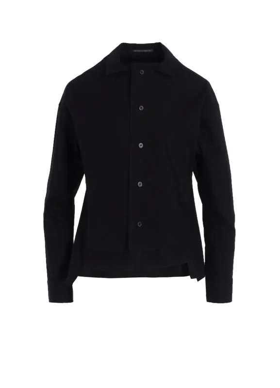 COTTON BROAD PANELED SHORT BLOUSE sold by Yohji Yamamoto