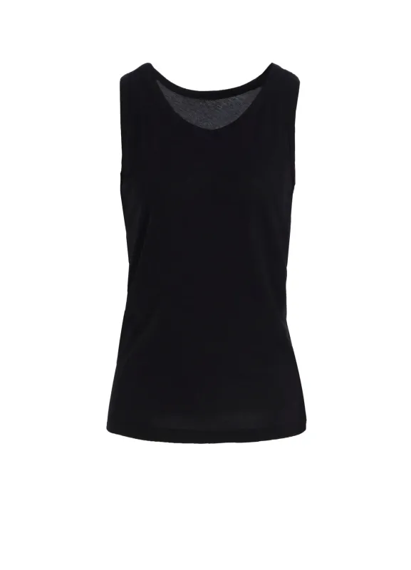 HIGH TWISTED JERSEY TANK TOP made by Yohji Yamamoto