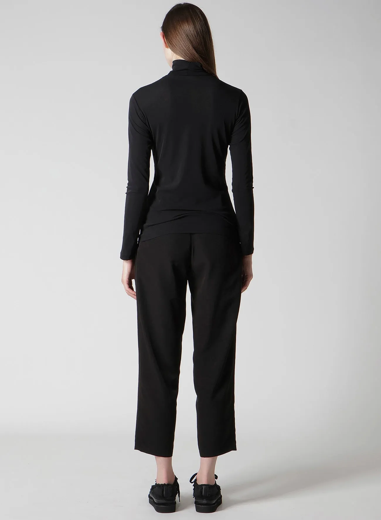 HIGH TWISTED JERSEY LONG SLV TURTLE NECK PO sold by Yohji Yamamoto product image thumbnail 5