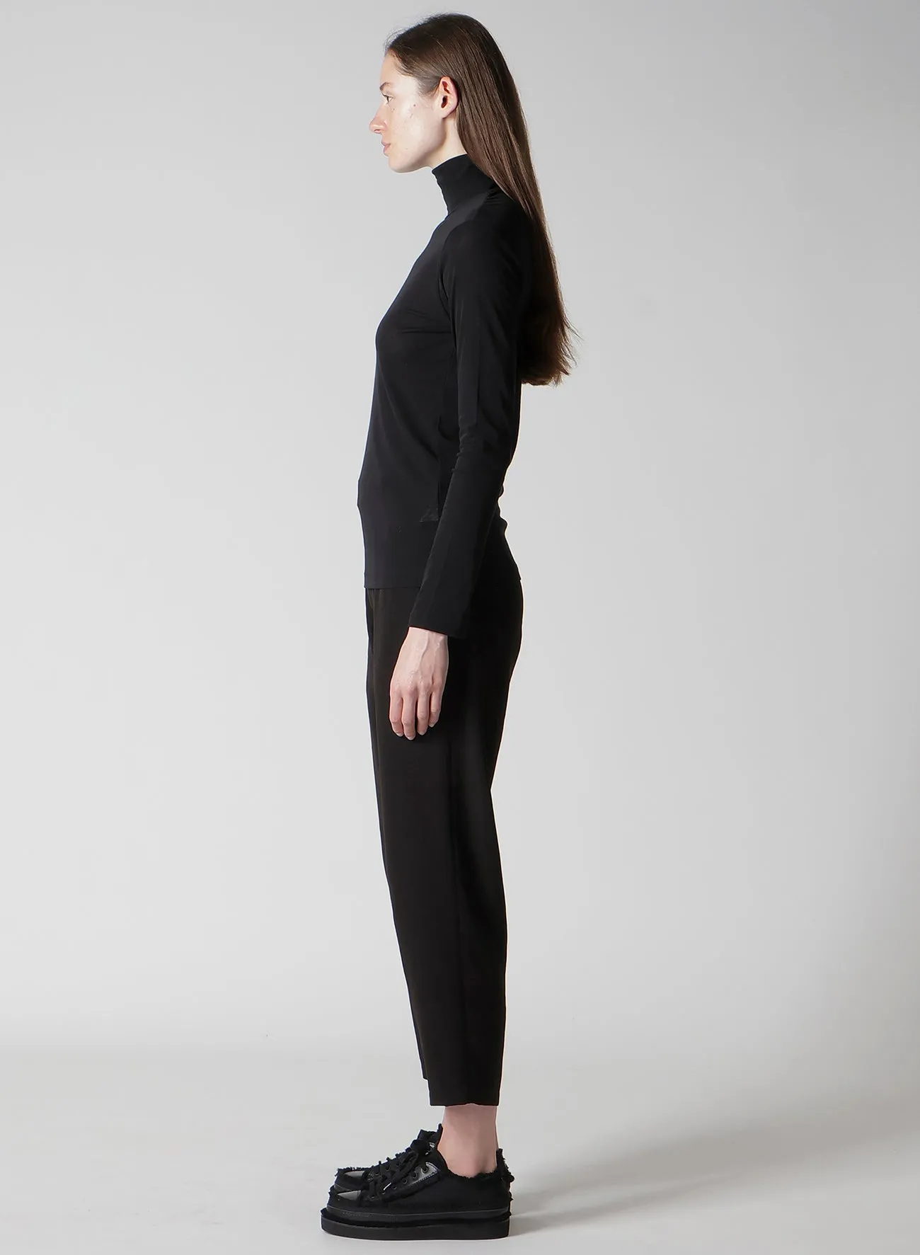 HIGH TWISTED JERSEY LONG SLV TURTLE NECK PO sold by Yohji Yamamoto product image thumbnail 4