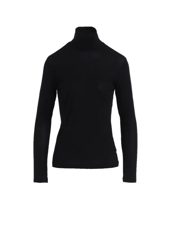 HIGH TWISTED JERSEY LONG SLV TURTLE NECK PO sold by Yohji Yamamoto