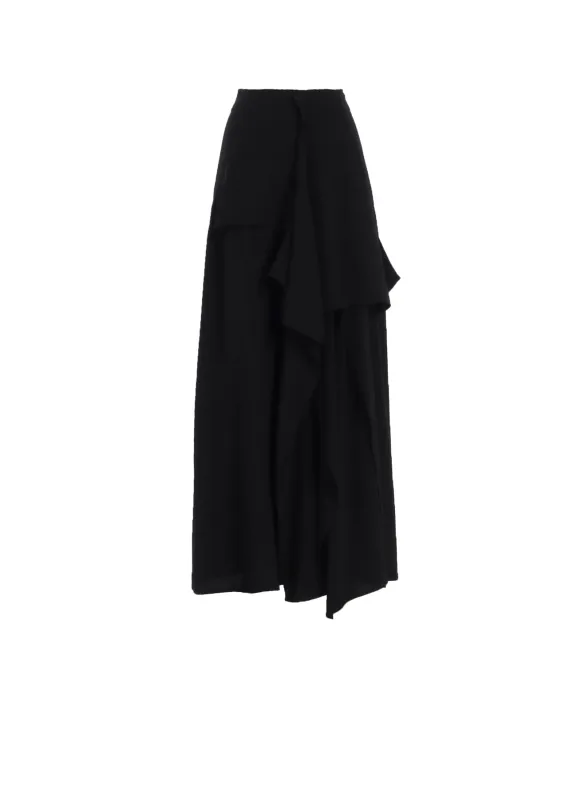 TA/PE CREPE DE CHINE B DRAPED HIGH WAIST SKIRT sold by Yohji Yamamoto