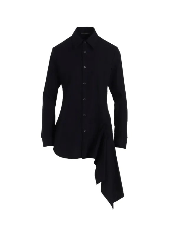 COTTON BROAD L DRAPED BLOUSE sold by Yohji Yamamoto