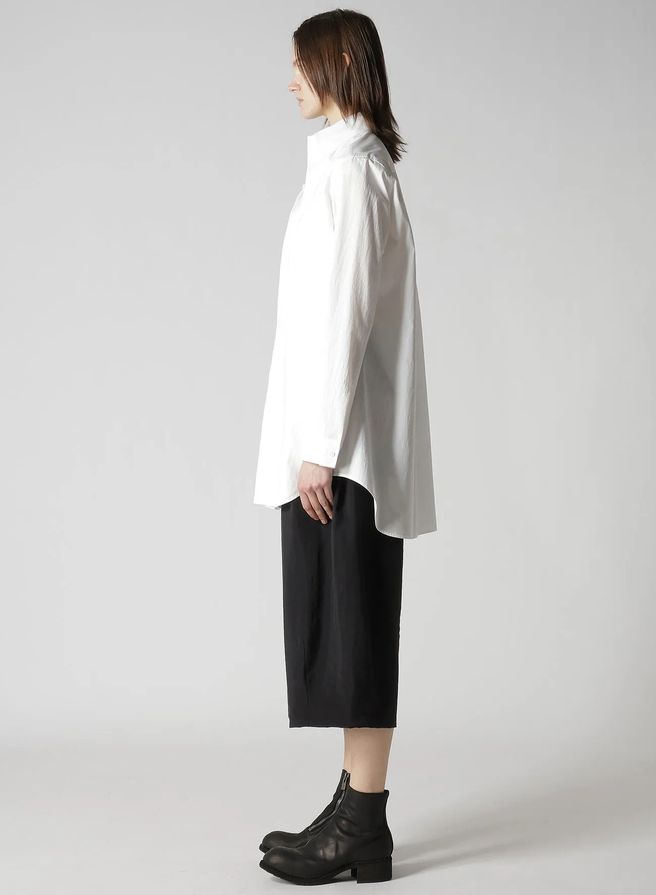 COTTON BROAD F DOUBLE LAYERED BLOUSE sold by Yohji Yamamoto product image thumbnail 4