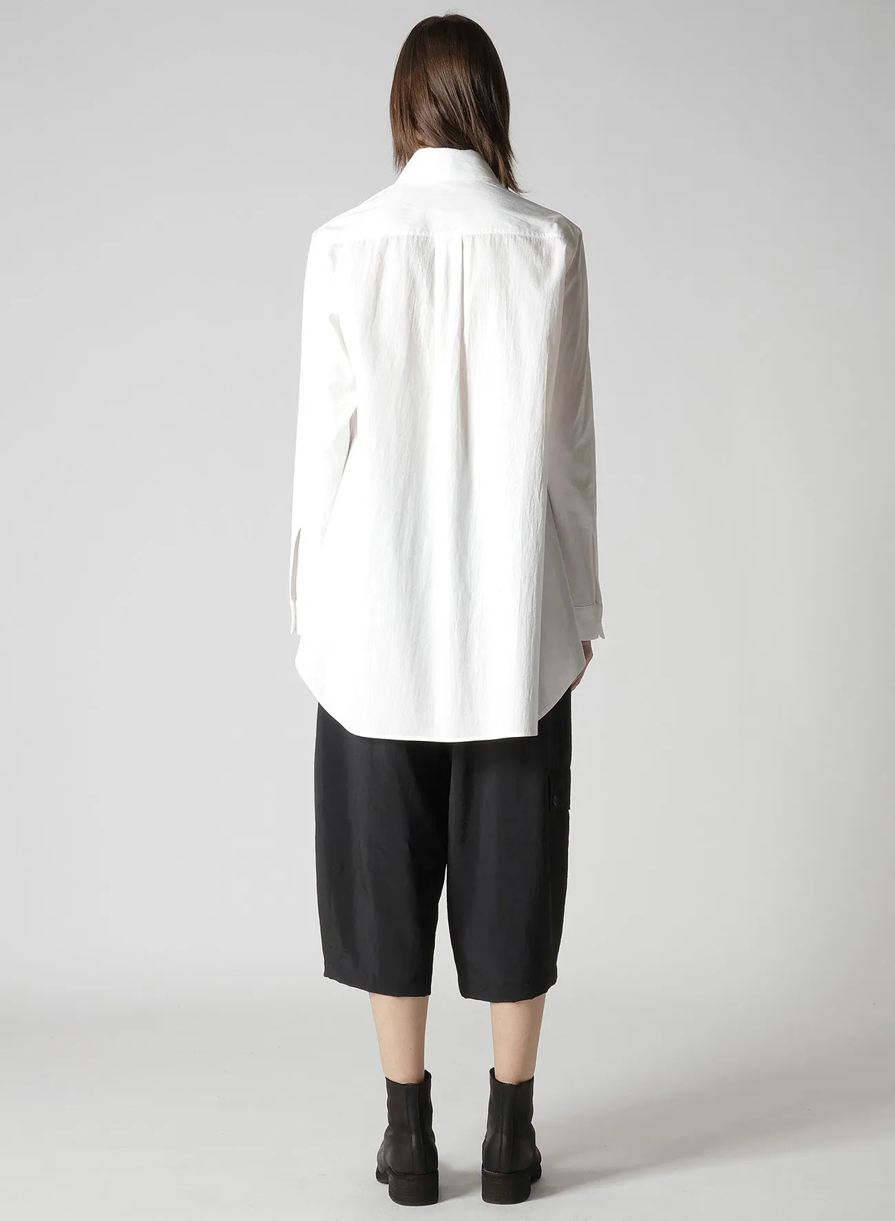 COTTON BROAD F DOUBLE LAYERED BLOUSE sold by Yohji Yamamoto product image thumbnail 5