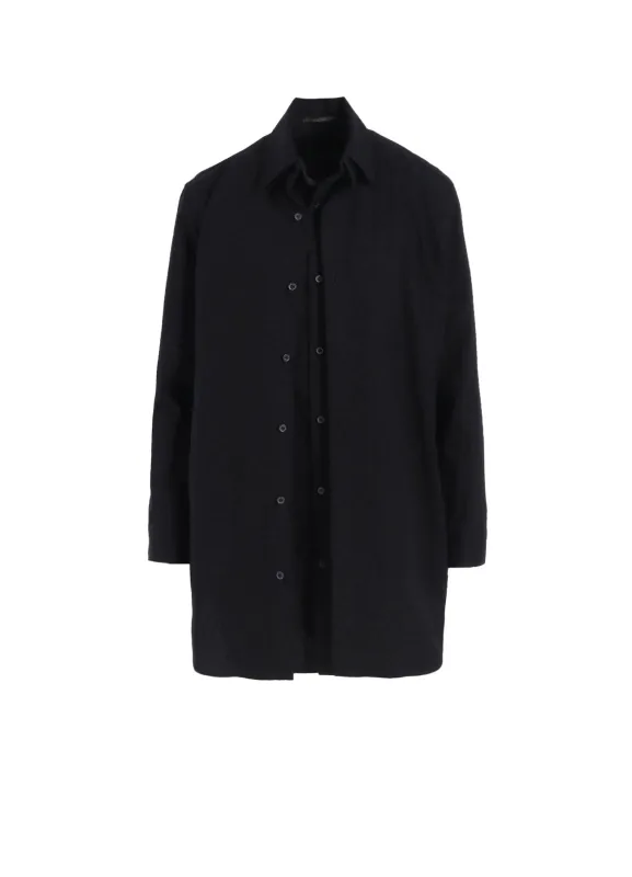 COTTON BROAD F DOUBLE LAYERED BLOUSE sold by Yohji Yamamoto