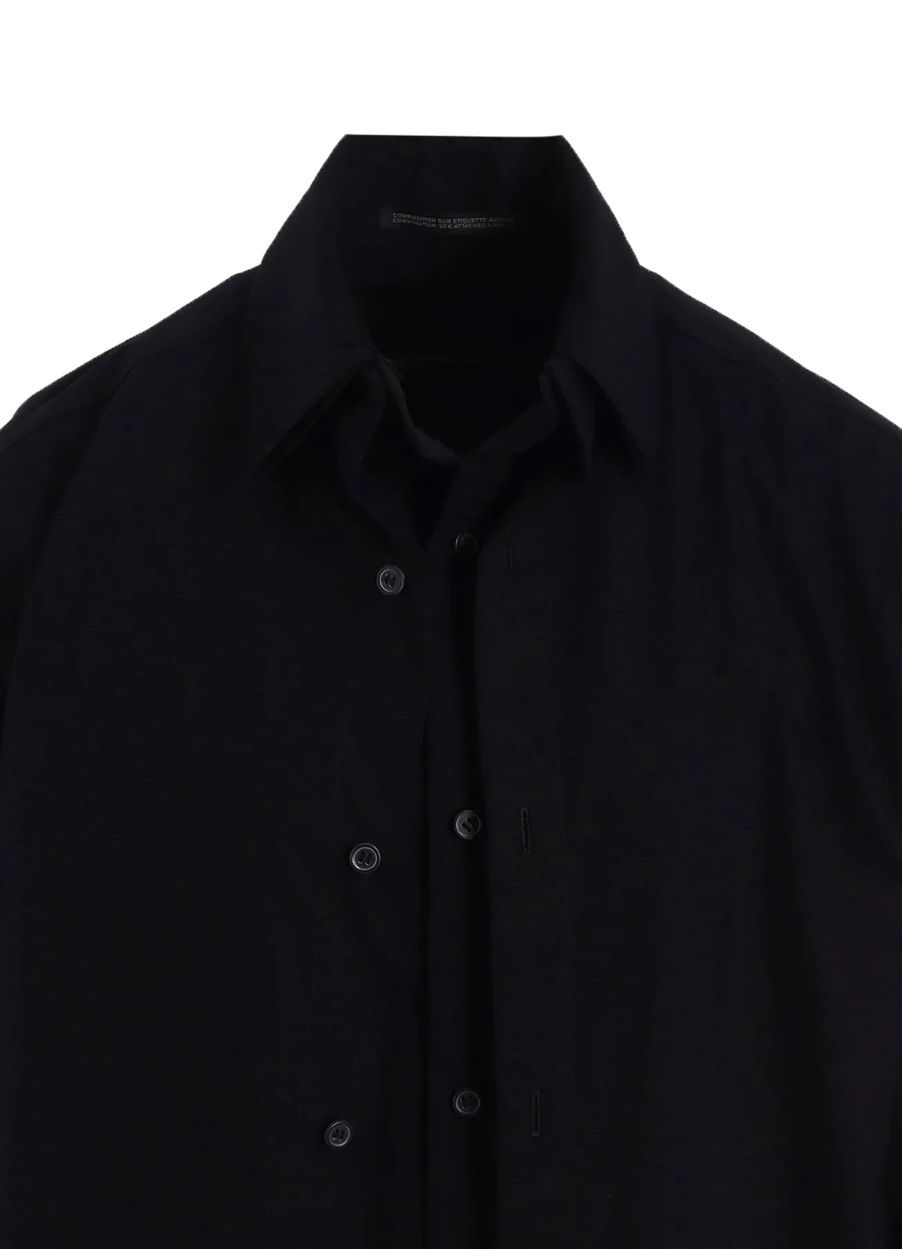 COTTON BROAD F DOUBLE LAYERED BLOUSE sold by Yohji Yamamoto product image thumbnail 5