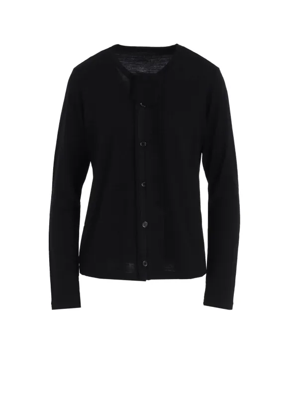 WOOL SINGLE JERSEY HENLEY NECK PO sold by Yohji Yamamoto