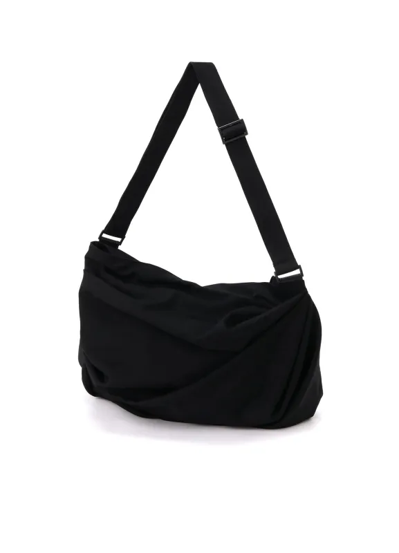 W/GABARDINE TUCK DETAIL SHOULDER BAG sold by Yohji Yamamoto