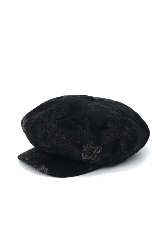 FADED FLORAL JACQUARD CASQUETTE made by Yohji Yamamoto