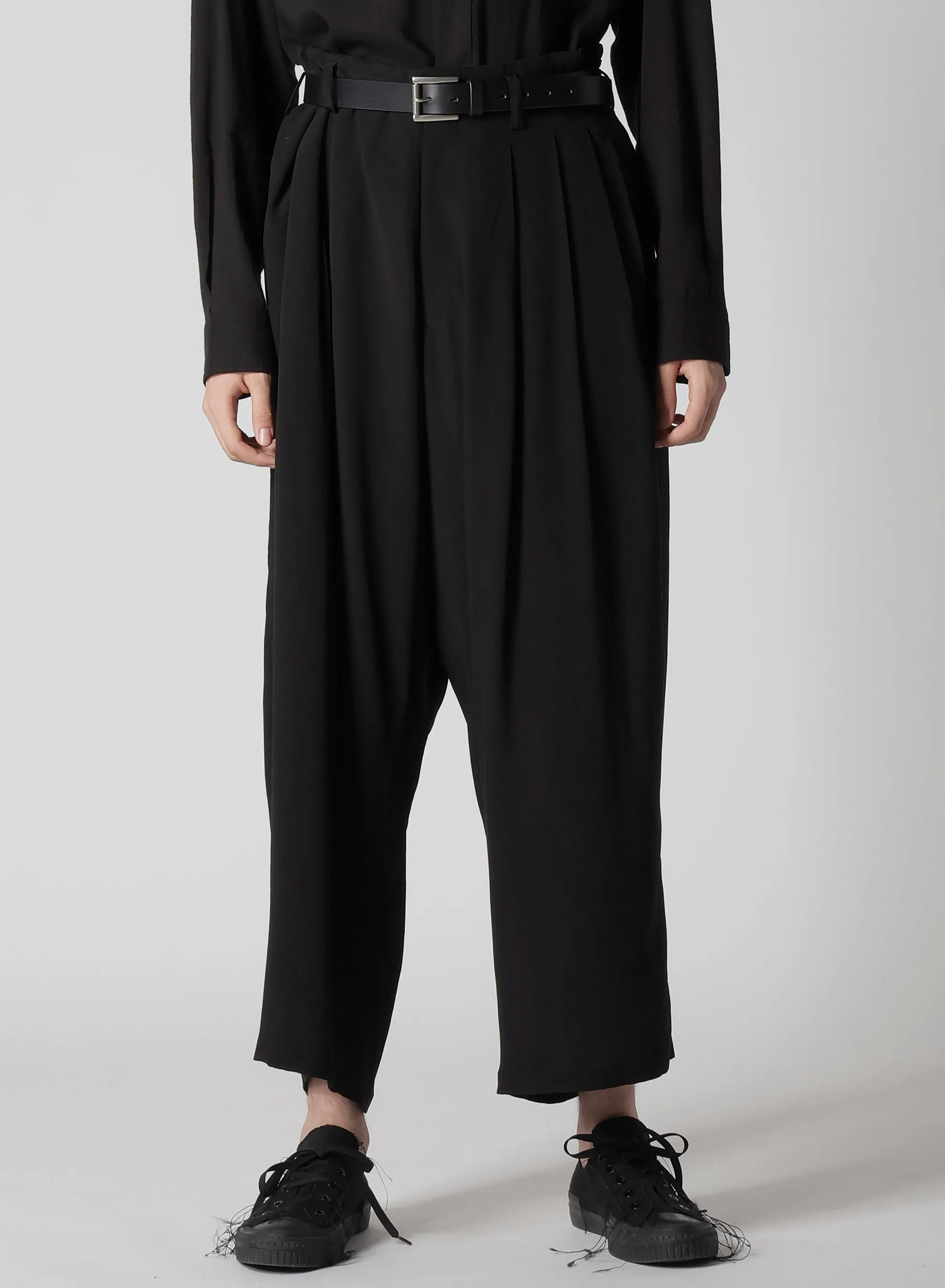 12M SILK DECINE UNBALANCED PANTS sold by Yohji Yamamoto product image thumbnail 2