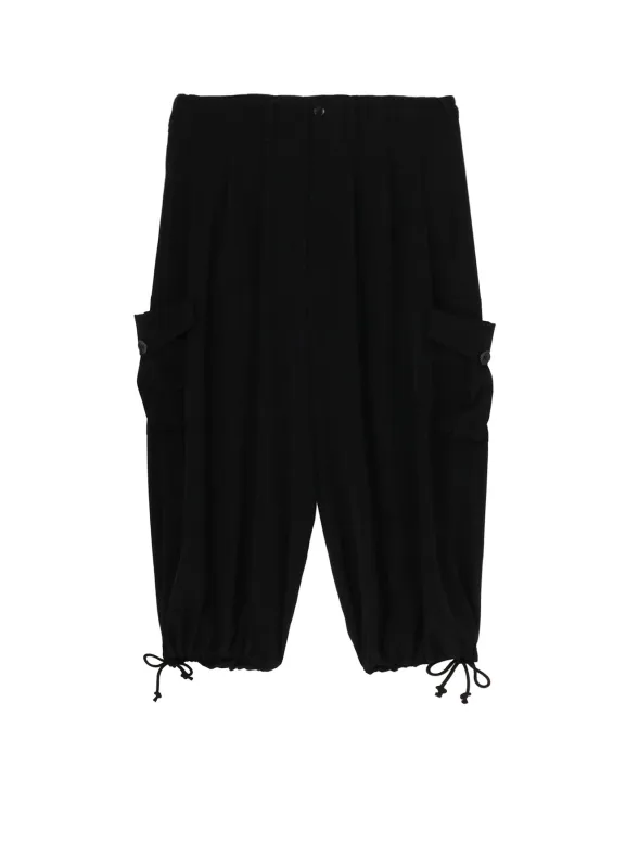 CREPE DE CHINE SIDE OUT PK BALLOON PANTS made by Yohji Yamamoto