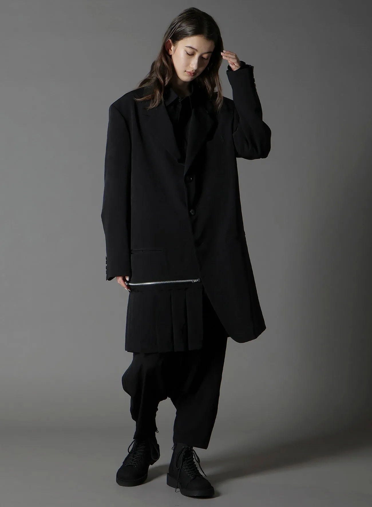 CREPE DE CHINE POCKET SAROUEL PANTS sold by Yohji Yamamoto product image thumbnail 2